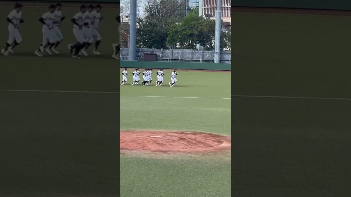 帝京　試合前ランニング　#高校野球 #甲子園 #野球 #帝京 #帝京魂 #高校