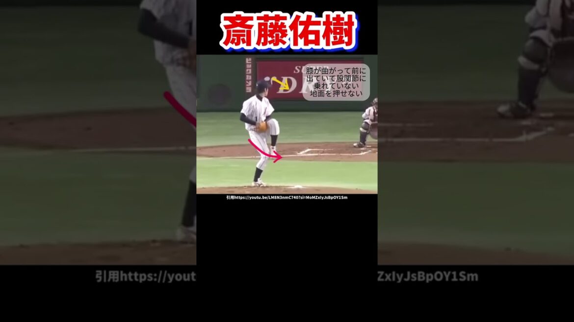 斎藤佑樹の大学3年時のピッチングフォーム分析#ピッチングフォーム #高校野球 #プロ野球