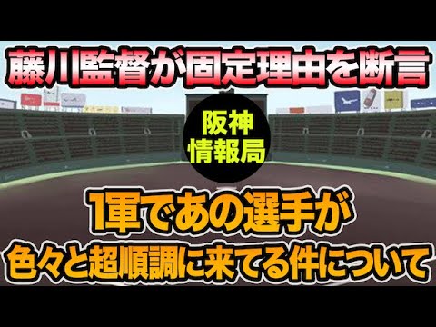 【チーム4冠も固定理由を断言】藤川監督の思惑通り1軍であの選手が超順調に来てる件について【阪神タイガース】 【チーム4冠も固定理由を断言】藤川監督の思惑通り1軍であの選手が超順調に来てる件について【阪神タイガース】