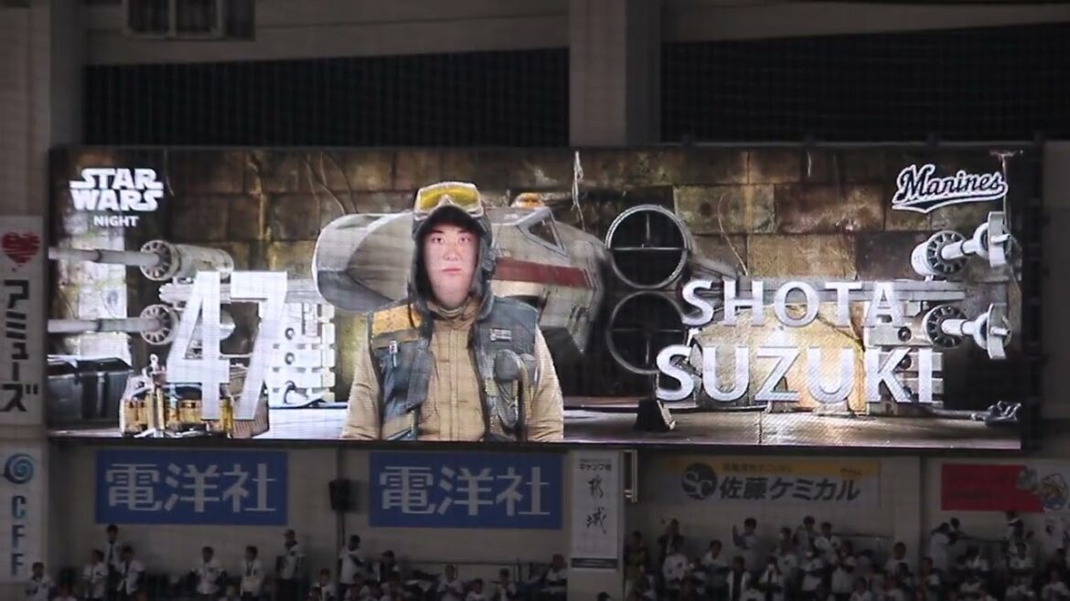 【STAR WARS NIGHT】千葉ロッテマリーンズ 鈴木昭汰 登場曲[月色ホライズン/[Alexandros]]