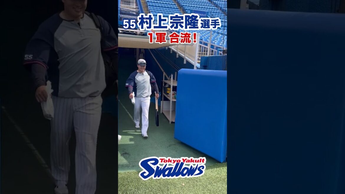 村上宗隆選手 1軍合流 #swallows #村上宗隆 #shorts