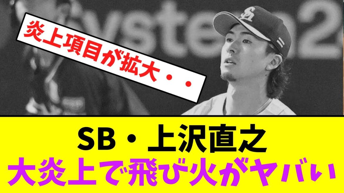 ソフトバンク・上沢直之、大炎上で飛び火がヤバい・・【なんJなんG】【2ch5ch】