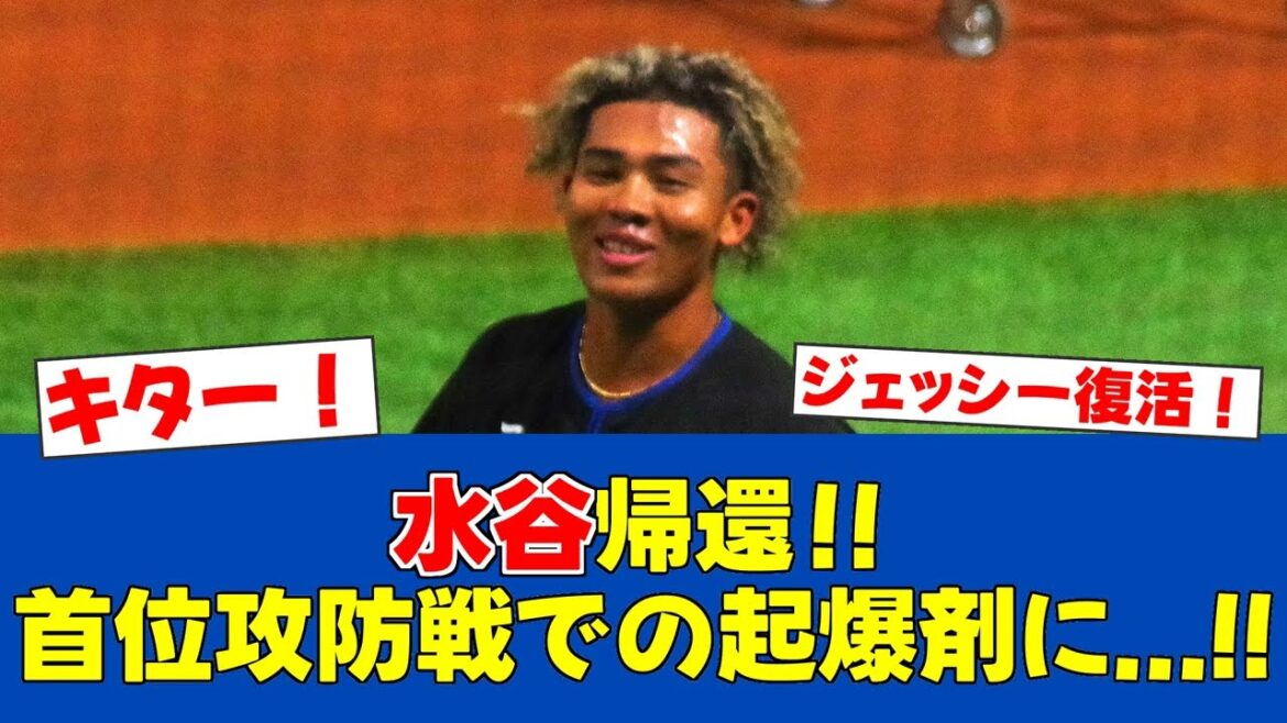 【おかえりジェッシー!!】水谷瞬が4月18日から一軍昇格に!!!