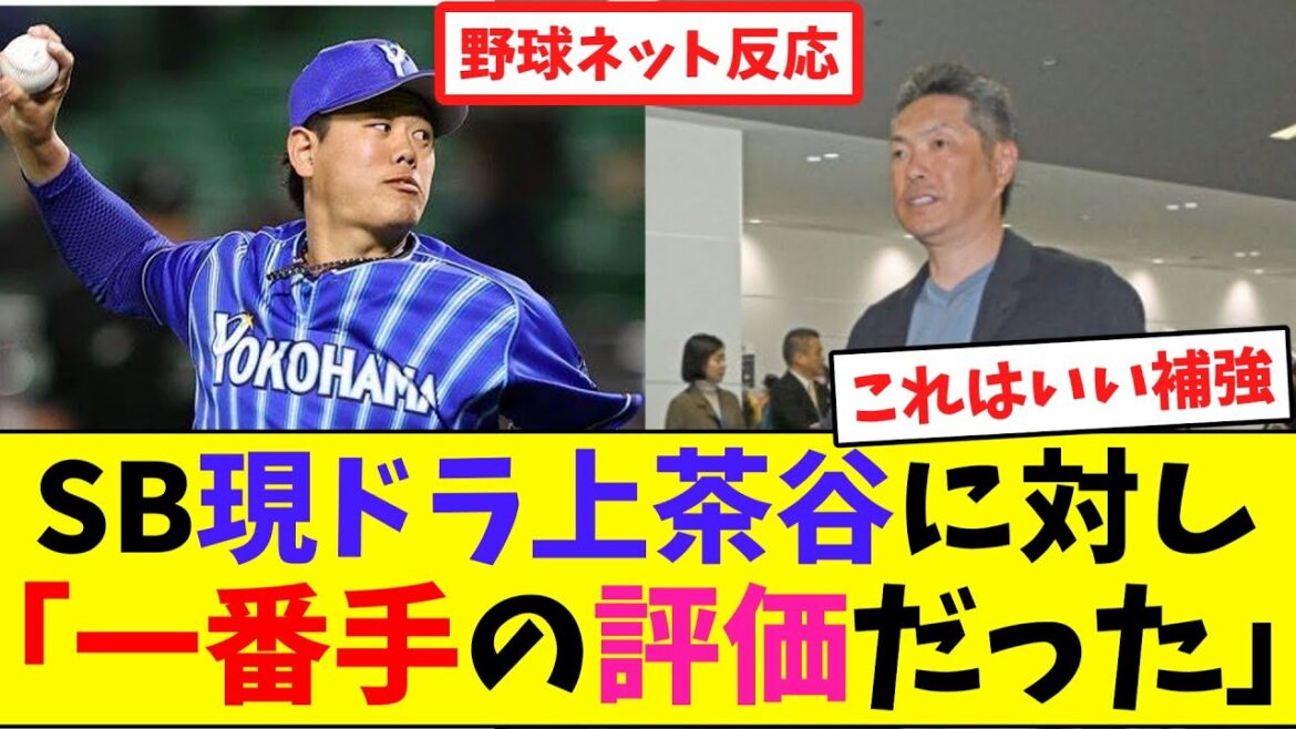 SB現ドラ上茶谷に対し「一番手の評価だった」【ネット反応集】