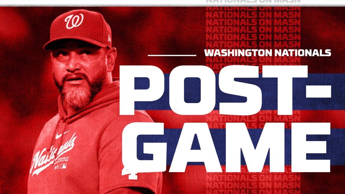 Davey Martinez after a loss to the Pirates