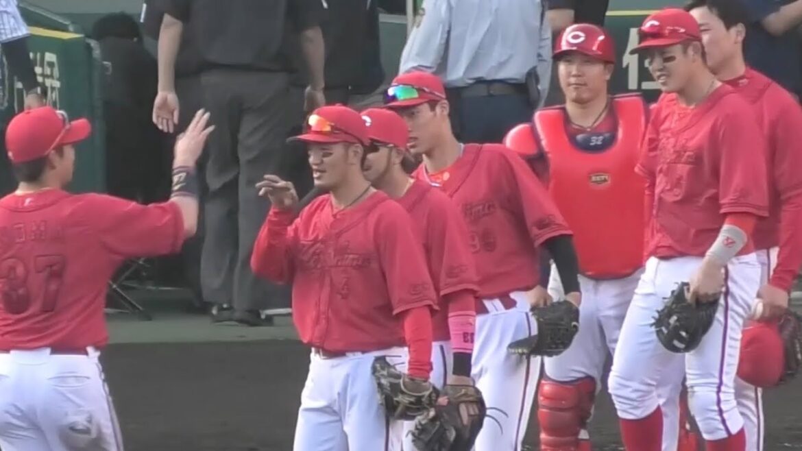 広島カープが阪神に2連勝の瞬間&ハイタッチ！矢野が菊池のマネをして野間をいじる！広島東洋カープvs阪神タイガース 2025年4月19日