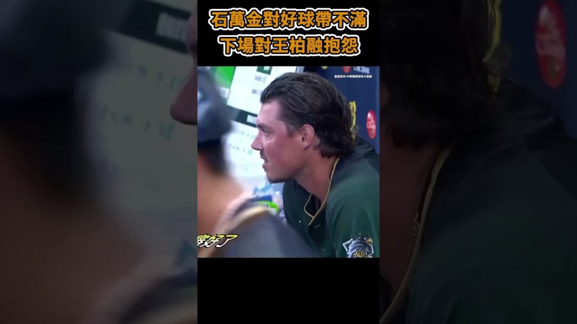 石萬金不滿好球帶 只好下場找王柏融討拍