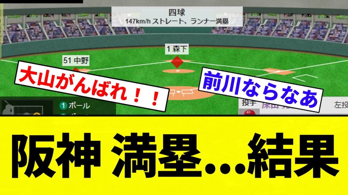 【うおおおおおおお！！】阪神 満塁...結果【プロ野球反応集】【2chスレ】【なんG】
