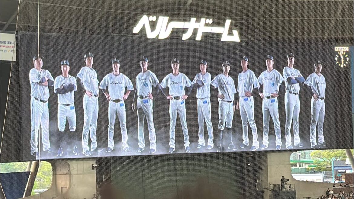 【75周年ver.】ライオンズスタメン選手送り出し 球界最軽量二遊間がこの日 躍動！ 【西武vsソフトバンク】2025/4/19