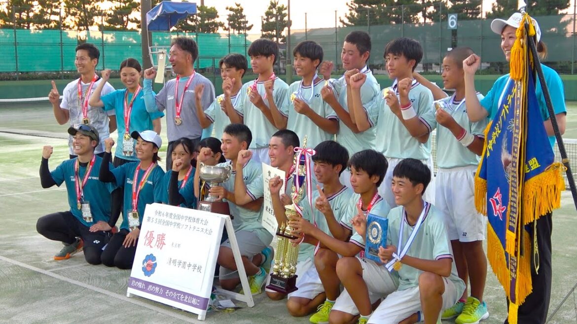【全中2024優勝】清明学園中学校全中団体戦ダイジェスト映像【ソフトテニス/SOFT TENNIS】