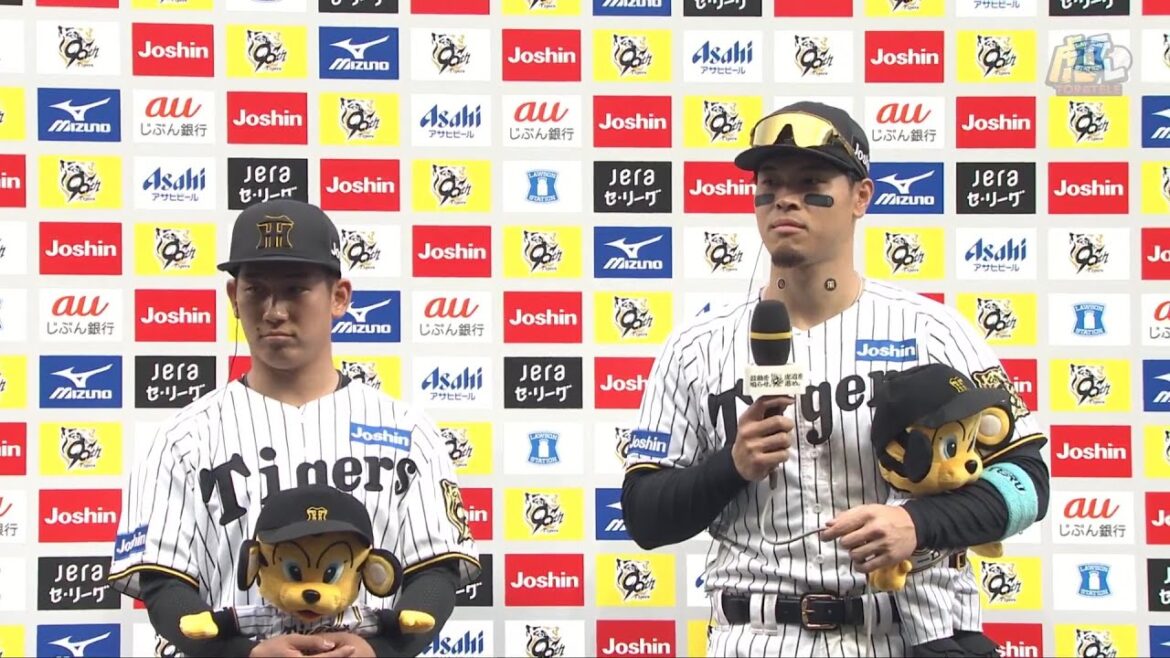 【#伊原陵人 選手、#佐藤輝明 選手のヒーローインタビュー、#藤川球児 監督インタビュー】 4月20日(日) 阪神vs広島（甲子園）