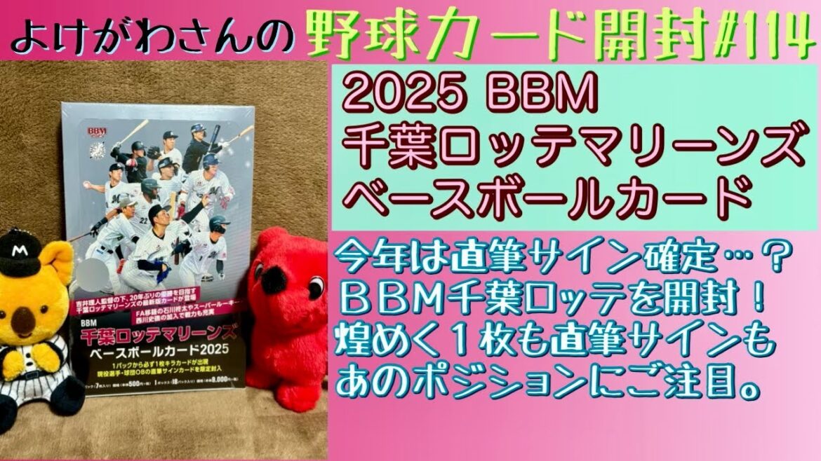 【開封動画】BBM 千葉ロッテマリーンズ ベースボールカード2025をたしなむ。【野球カード】