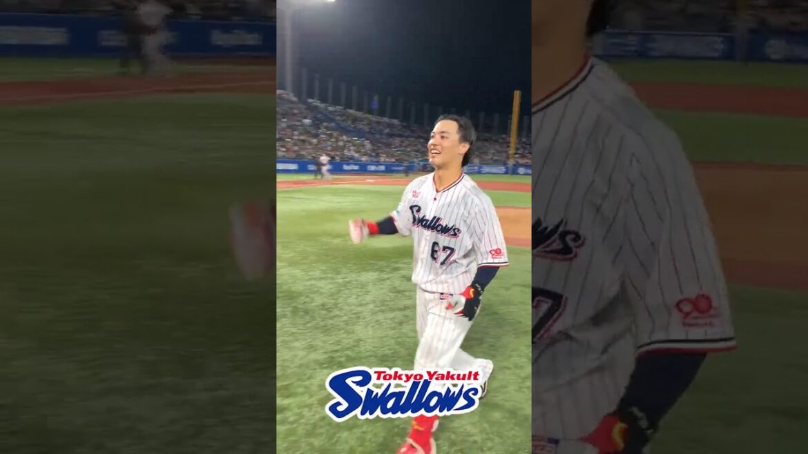 勝利後のハイタッチ #swallows #伊藤琉偉 #shorts