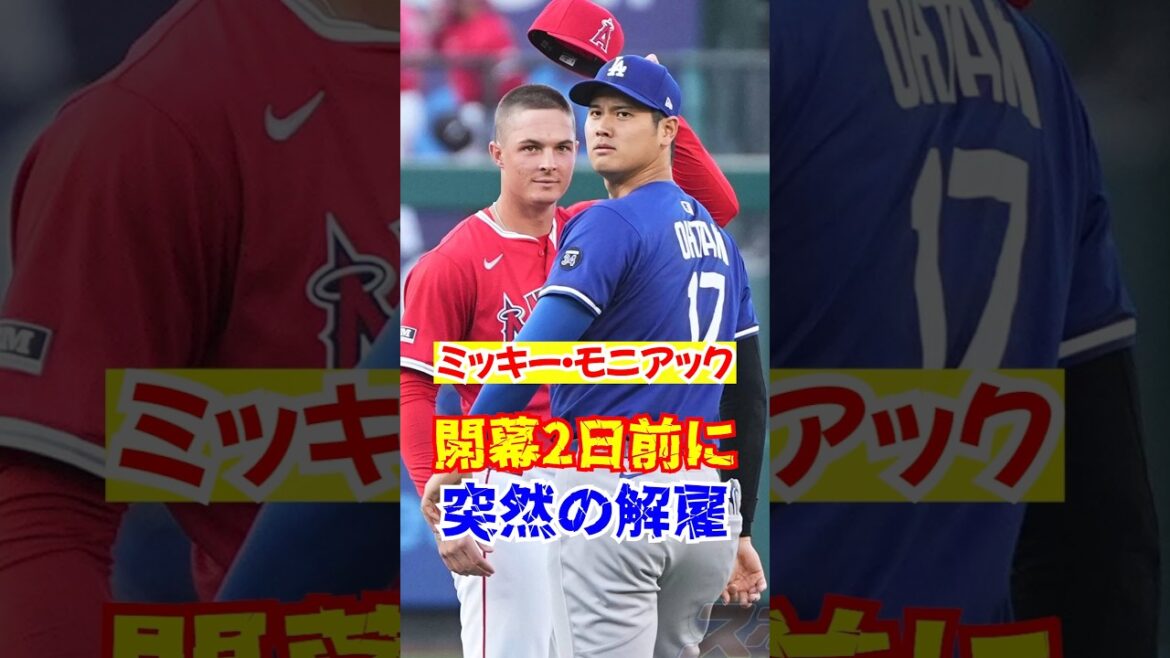 モニアック突然の解雇...大谷選手と前日に楽しそうに会話していたミッキー...#大谷 #エンゼルス #shortvideo
