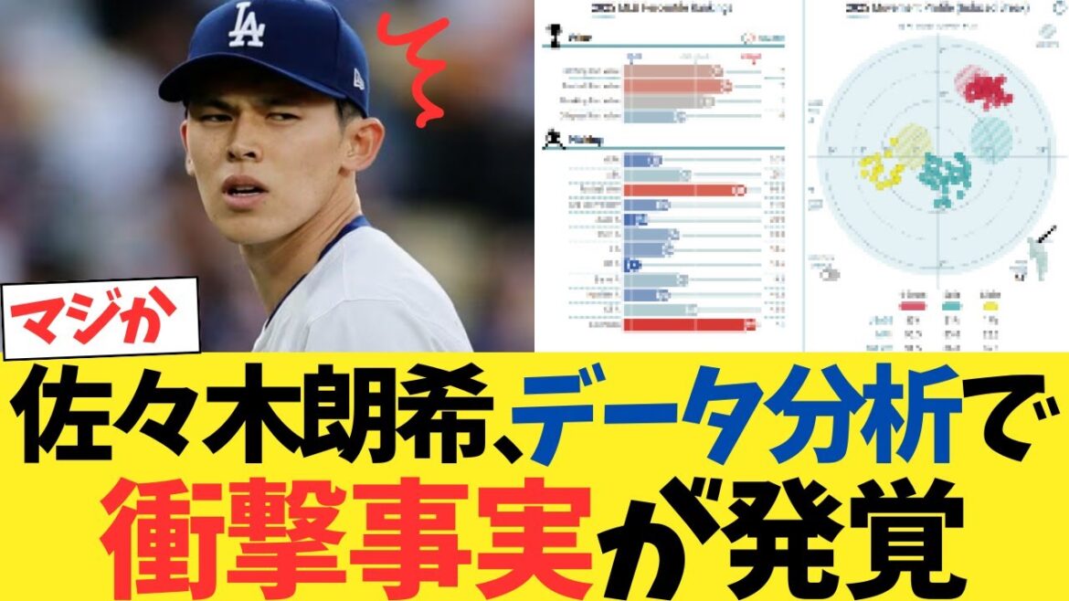 ドジャース佐々木朗希、データ分析で衝撃事実が発覚するｗｗｗ