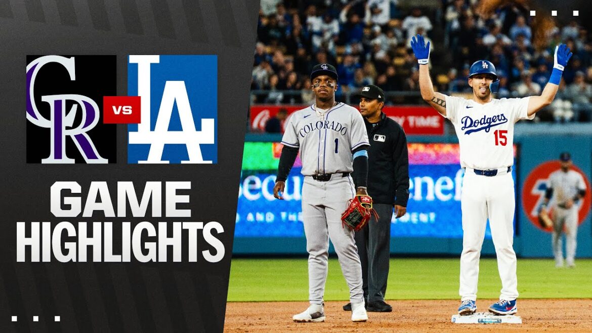 Rockies vs. Dodgers Game Highlights (4/16/25) | MLB Highlights