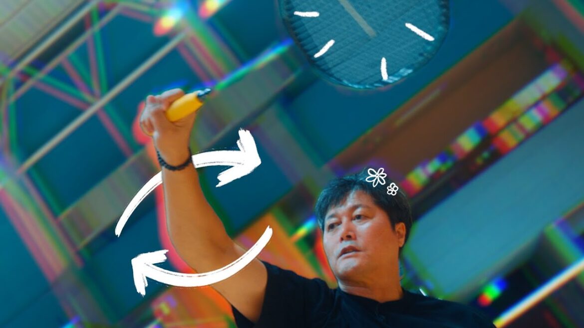 Badminton swing, the wrist doesn’t twist. It just reverts!