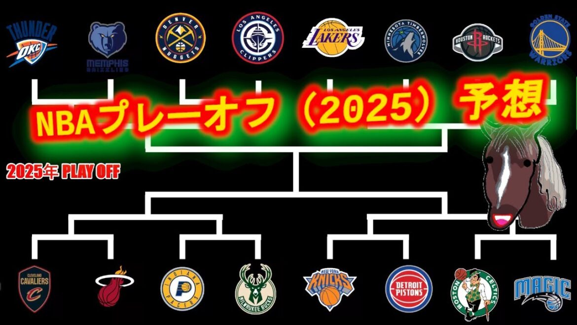 《NBAプレーオフ2025予想》八村塁の活躍と河村勇輝の挑戦に湧いた今シーズンのＮＢＡ　プレーオフが始まるので予想してみた