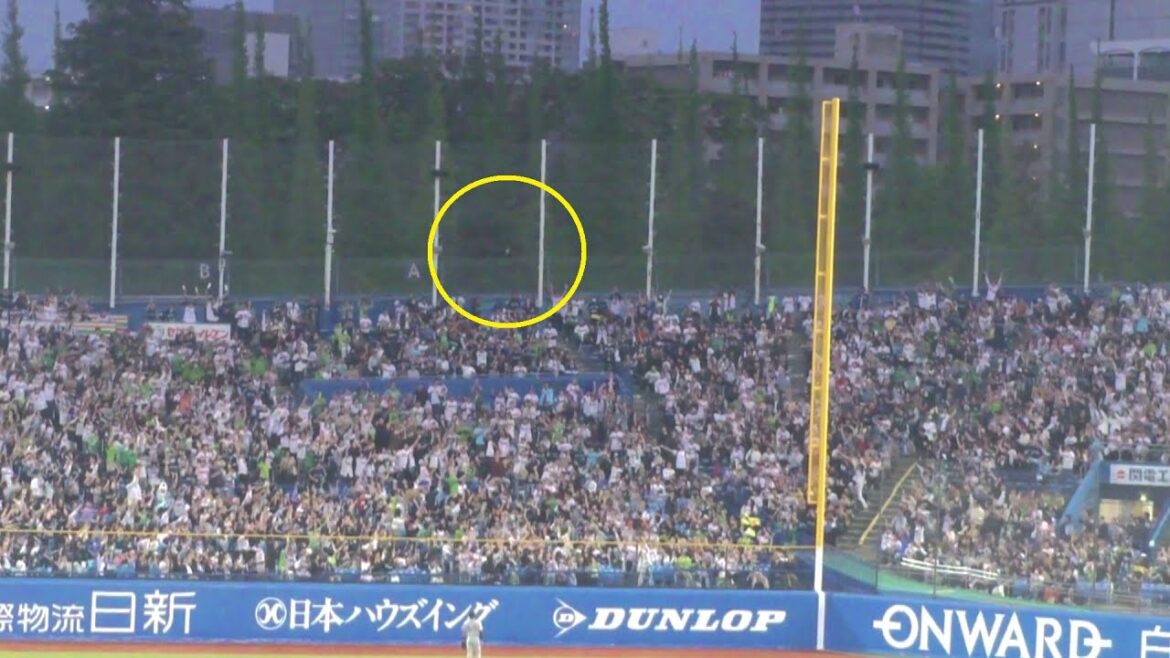 ヤクルト 茂木栄五郎 先制の2ランホームラン 第1号 移籍後初ホームラン　ヤクルト vs 巨人　2025年4月20日(日) 神宮球場