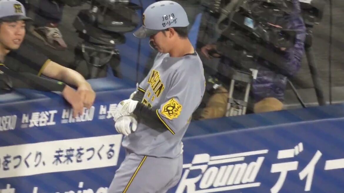 【横浜(戦力外)→阪神】ハマスタに楠本が代打で登場し、球場全体から温かい拍手が送られる(2025.4.22/横浜スタジアム）