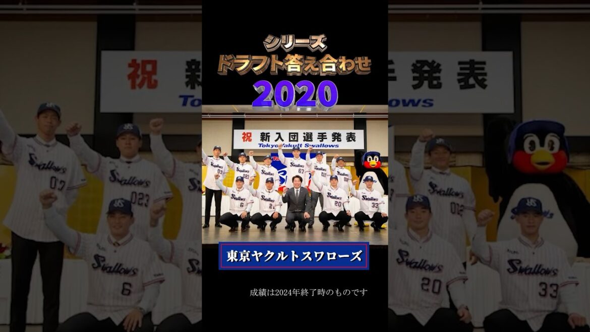 【2020年ヤクルトスワローズ】ドラフト答え合わせ　#shorts #プロ野球 #野球  #ドラフト2025 #ドラフト候補 #プロスピ #ドラフト2025