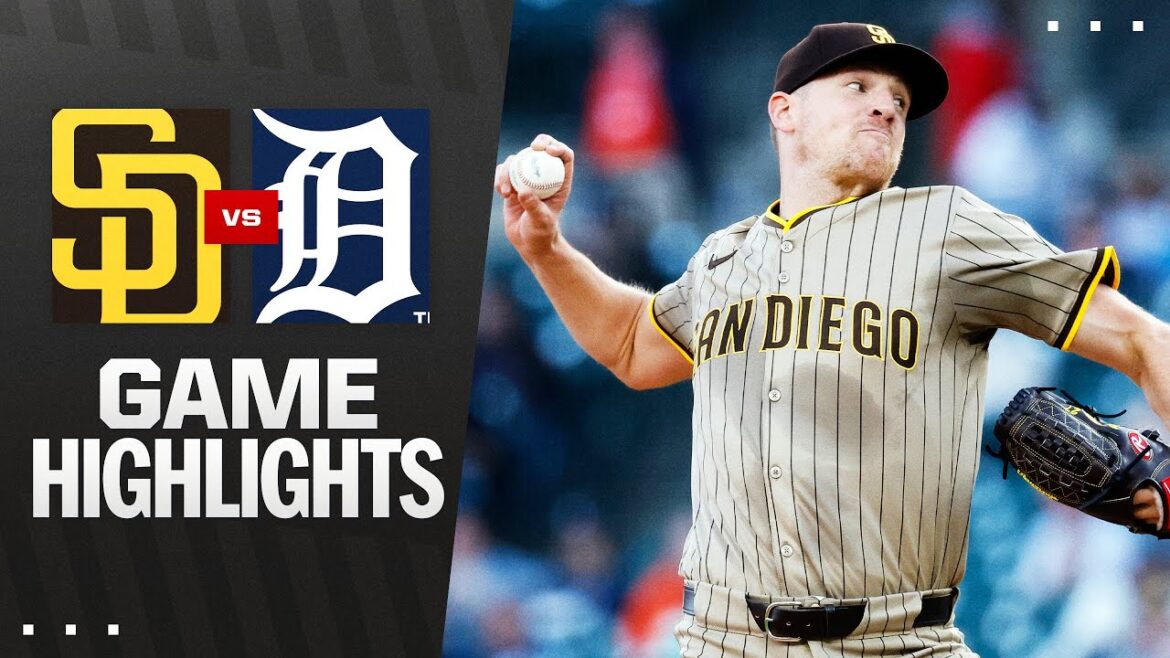 Padres vs. Tigers Game Highlights (4/22/25) | MLB Highlights