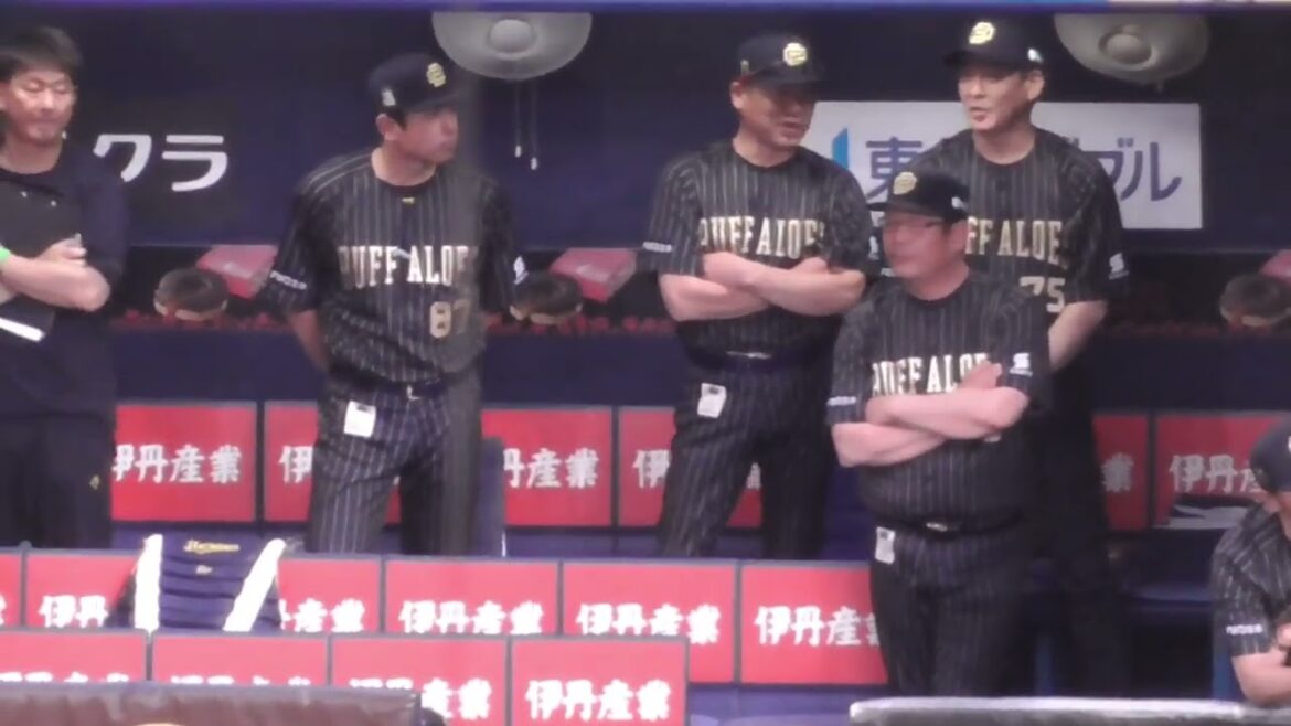 大量得点差で 中嶋 聡 監督をはじめ余裕の #オリックスバファローズ ベンチ