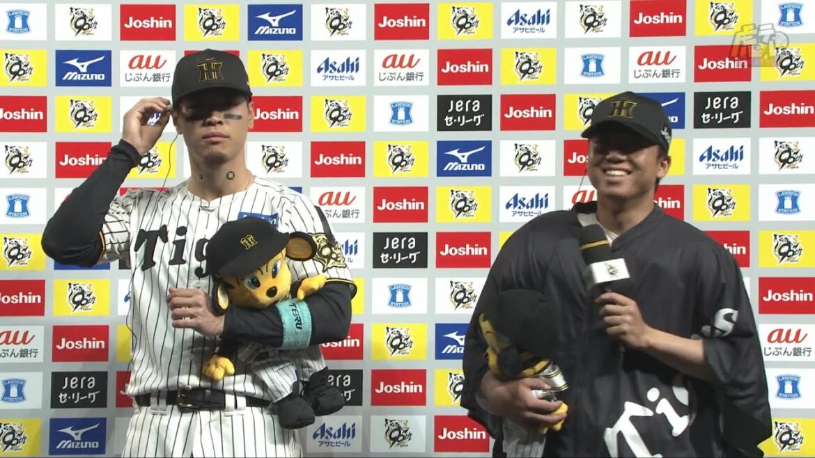 【#佐藤輝明 選手、#村上頌樹 投手のヒーローインタビュー、#藤川球児 監督インタビュー】 4月25日(金) 阪神vs巨人（甲子園）