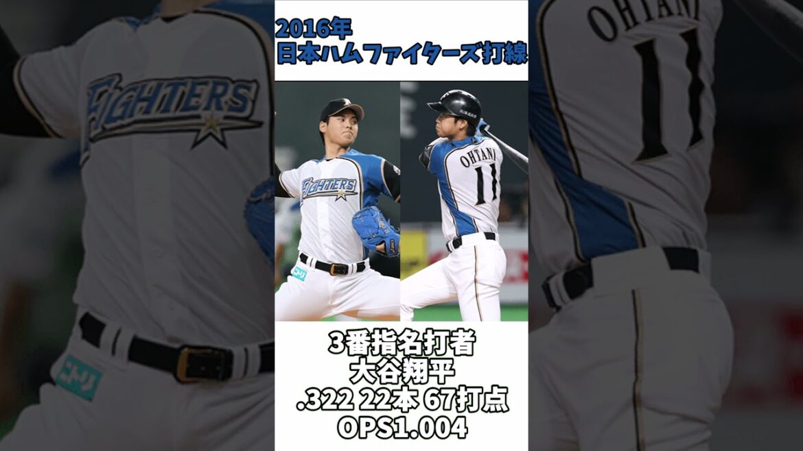 2016年日本ハムファイターズ打線 #shorts #プロ野球 #lovefighters #大谷翔平 #日本一