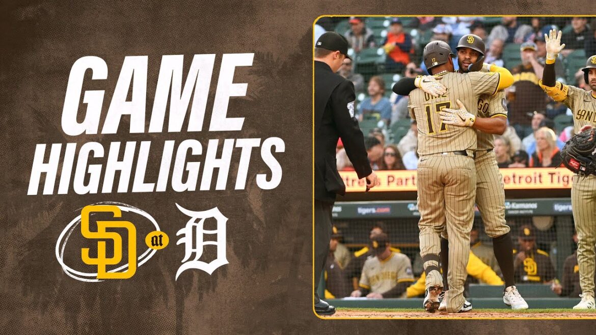 Padres vs. Tigers Game Highlights (4/22/25) | MLB Highlights