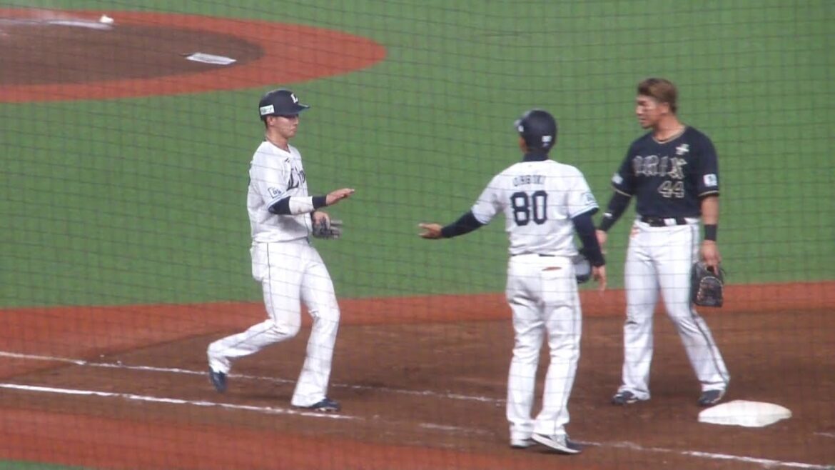 西武 長谷川信哉 デッドボール　西武 vs オリックス　2025年4月25日(金)　ベルーナドーム