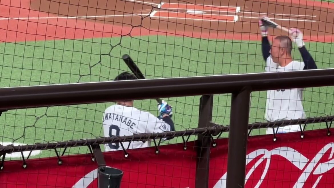 渡部聖弥 実戦復帰! 素振り➡︎村田怜音と会話➡︎キャッチボール➡︎打席へ【西武vsDeNA ファーム】2025/4/22 渡部聖弥 実戦復帰! 素振り➡︎村田怜音と会話➡︎キャッチボール➡︎打席へ【西武vsDeNA ファーム】2025/4/22