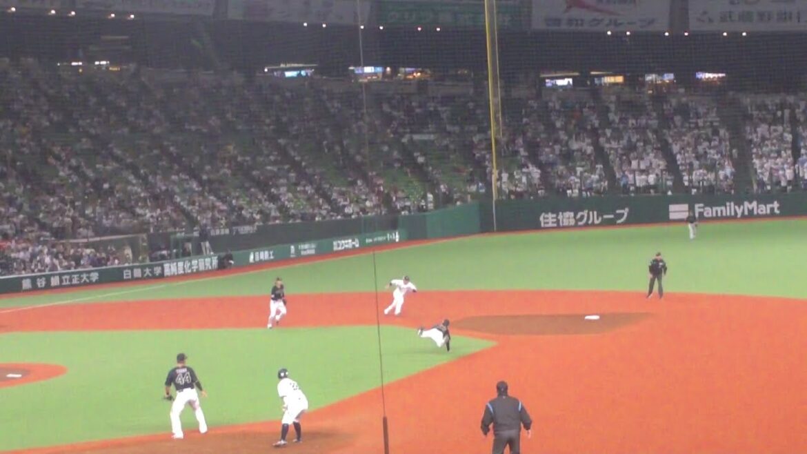 オリックス 太田椋 ファインプレー　西武 vs オリックス　2025年4月25日(金)　ベルーナドーム