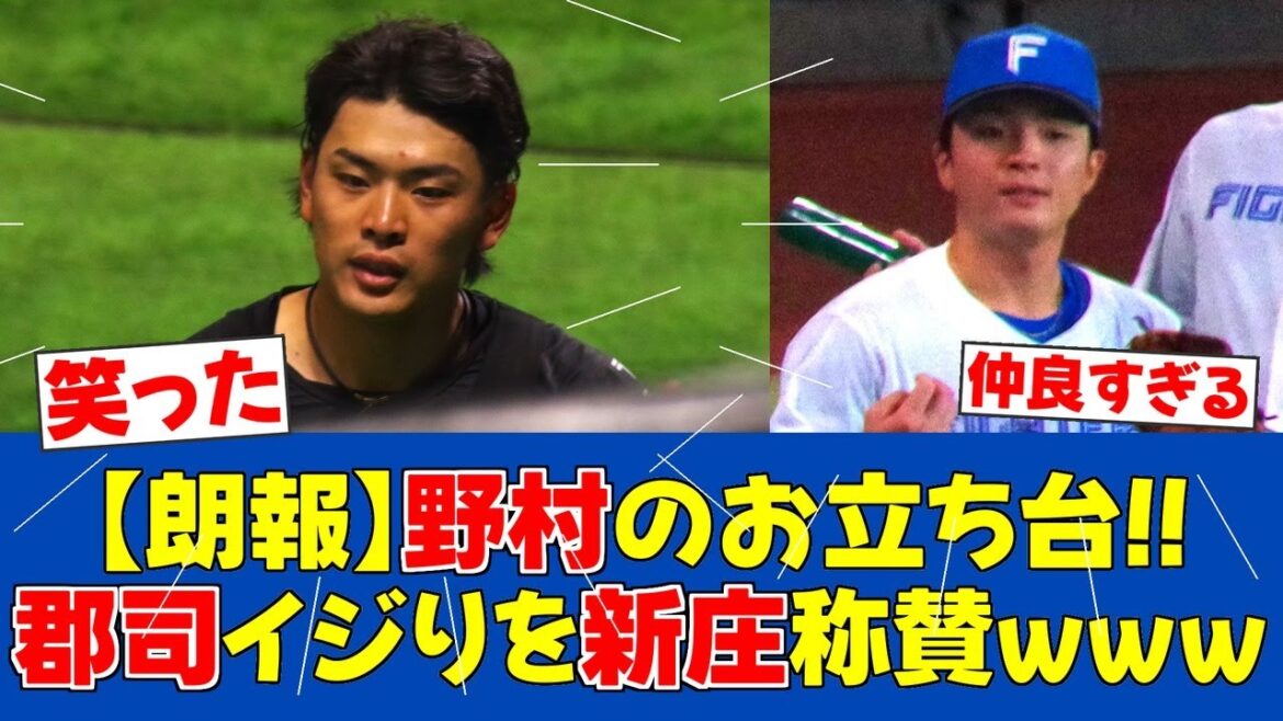 【爆笑】野村佑希、郡司いじりに新庄監督も「いいぞJ」と絶賛【日ハムファンの反応】【F速報】