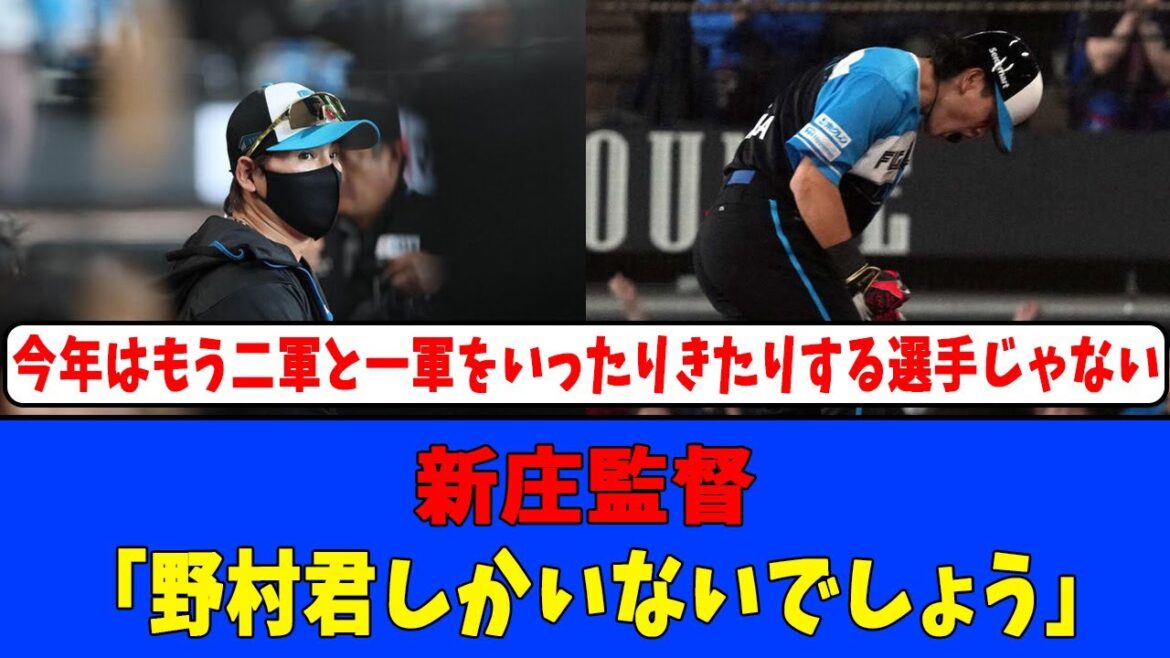 新庄監督「野村君しかいないでしょう」#日本ハムファイターズ #新庄監督 #野村佑希 新庄監督「野村君しかいないでしょう」#日本ハムファイターズ #新庄監督 #野村佑希