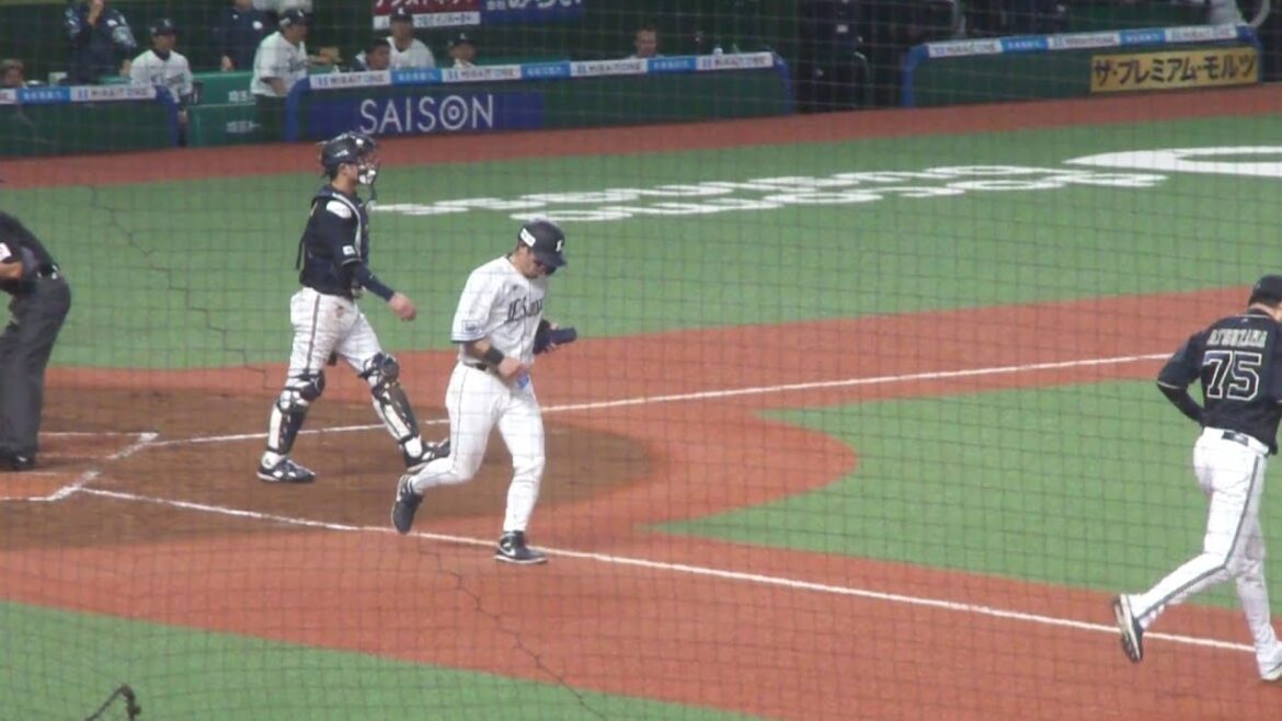 西武 外崎修汰 デッドボール　西武 vs オリックス　2025年4月25日(金)　ベルーナドーム