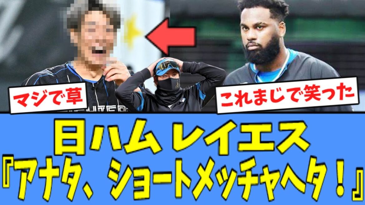 【草】日ハム レイエス、あの選手とのやり取りが"面白過ぎる"と話題にｗｗｗ