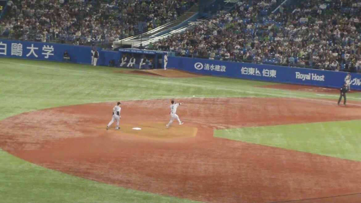 巨人 吉川尚輝 ナイスプレー 本日2つ目　ヤクルト vs  巨人　2025年4月20日(日) 神宮球場