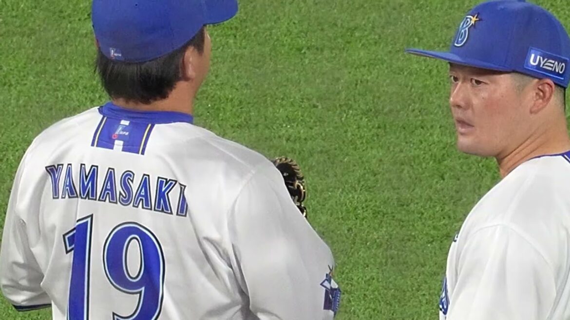 10回表から山崎康晃が登場も、大山に被弾…、試合後挨拶時に申し訳なさを滲ませる(2025.4.23/横浜スタジアム）