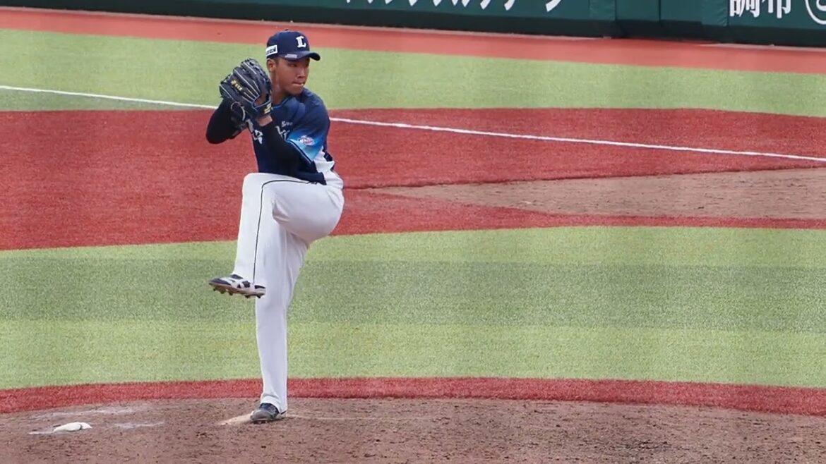 2025.04.20 読売-埼玉西武 #水上由伸 投球練習 (ジャイアンツタウン)