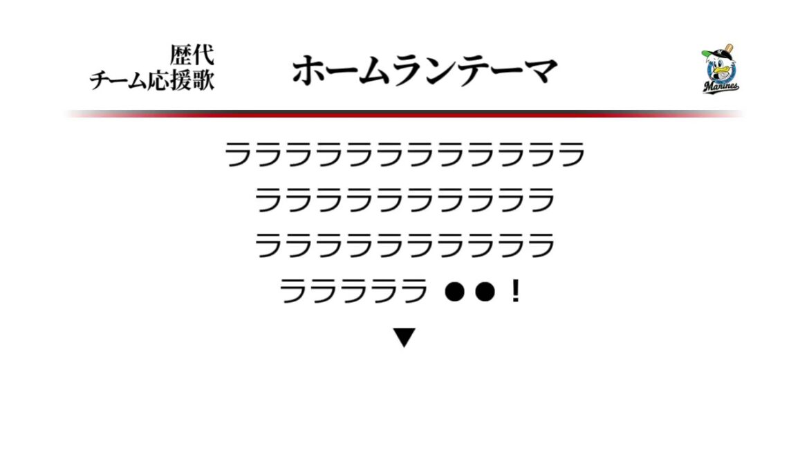 千葉ロッテマリーンズ ホームランテーマ ('11作) [MIDI]