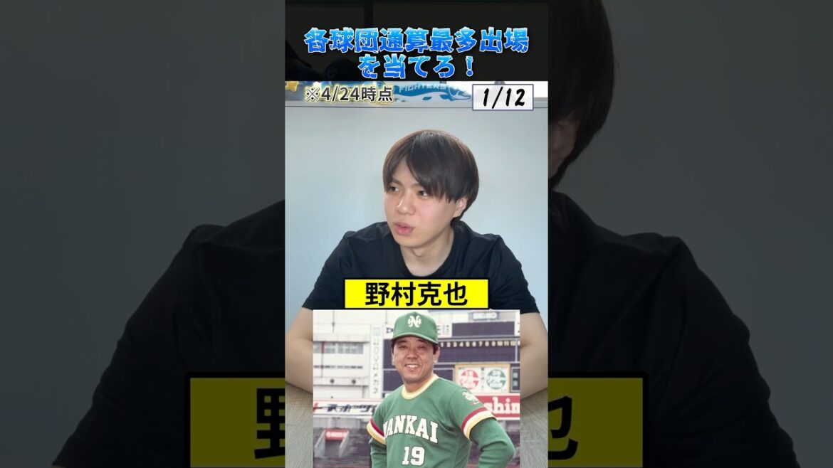 各球団・通算最多出場選手を当てろ！ #プロ野球 #野球 #福岡ソフトバンクホークス #埼玉西武ライオンズ