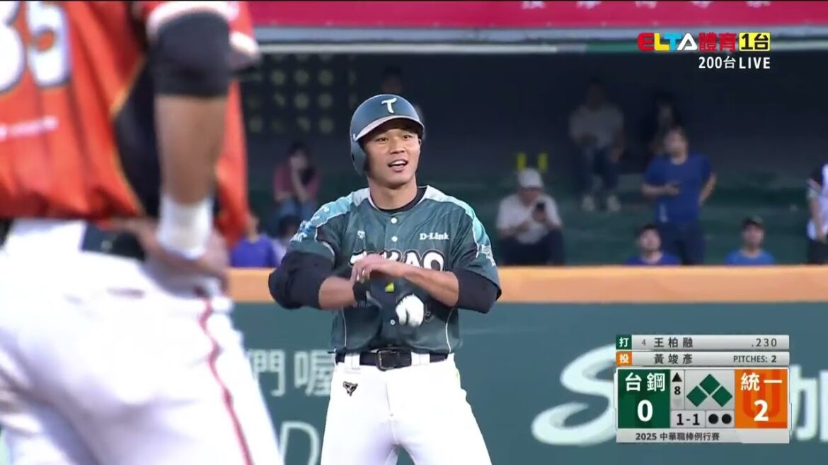 王柏融逆轉清壘打 助台鋼反超勝統一