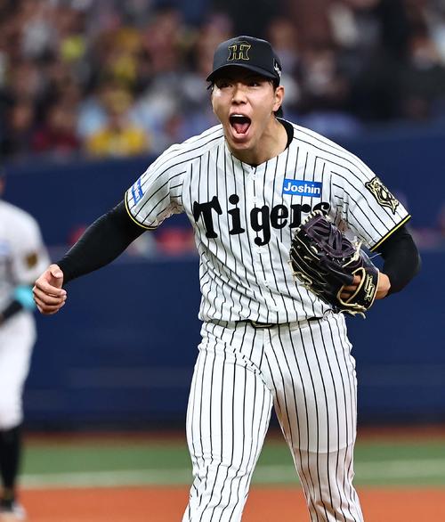 【阪神】159キロ!新火の玉男だ!育成1位工藤泰成が自己最速タイ「気持ちがこもってた」 – nikkansports.com 阪神対DeNA 12回表DeNA2死一塁、柴田から三振を奪い雄たけびをあげる工藤(撮影・上田博志)