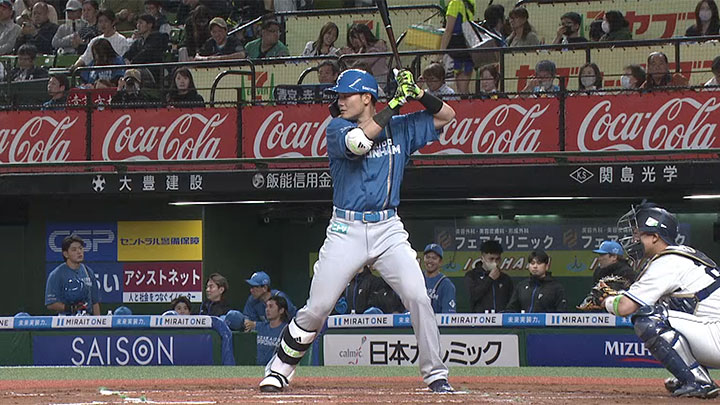 清宮幸太郎が先制の1号ソロ! 今井達也の直球をライトスタンドへ – パ・リーグ.com 北海道日本ハムファイターズ・清宮幸太郎選手 ©パーソル パ・リーグTV