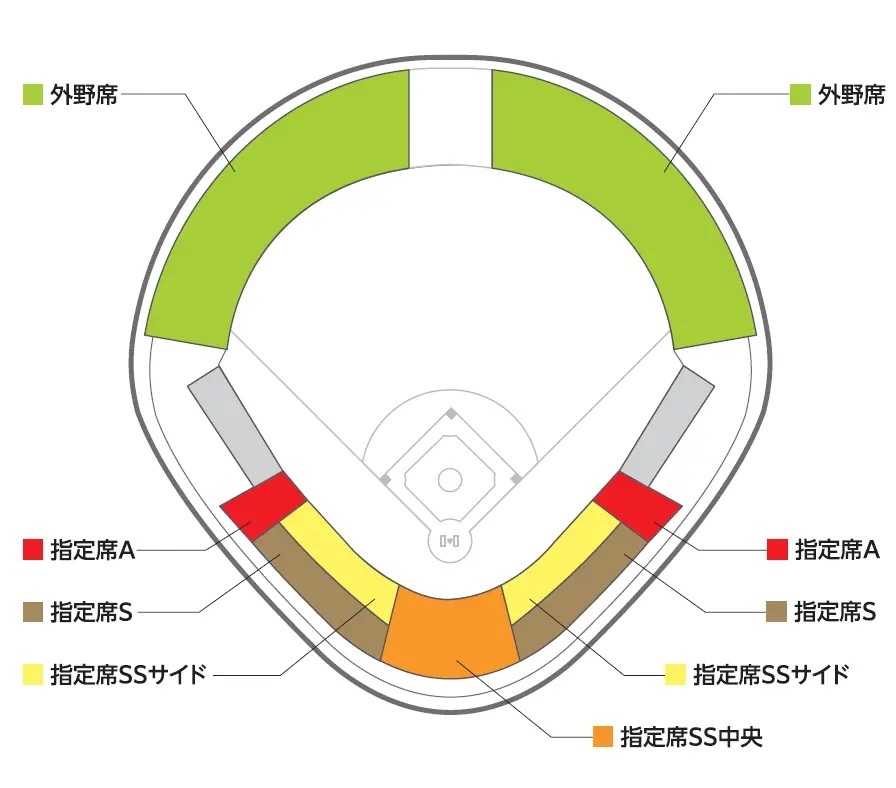 石川県立野球場シートマップ