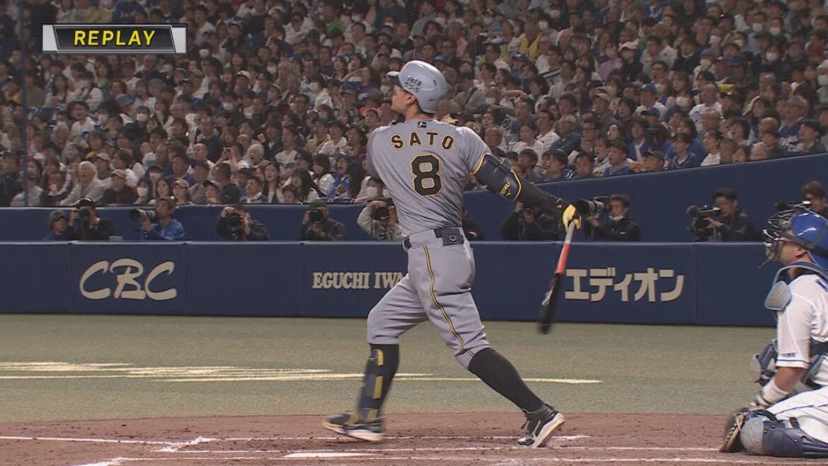 【自己最多タイ月間8本目！】俺に2度同じボールを投げるな！サトテルがさすがの第9号ホームラン #サンテレビボックス席