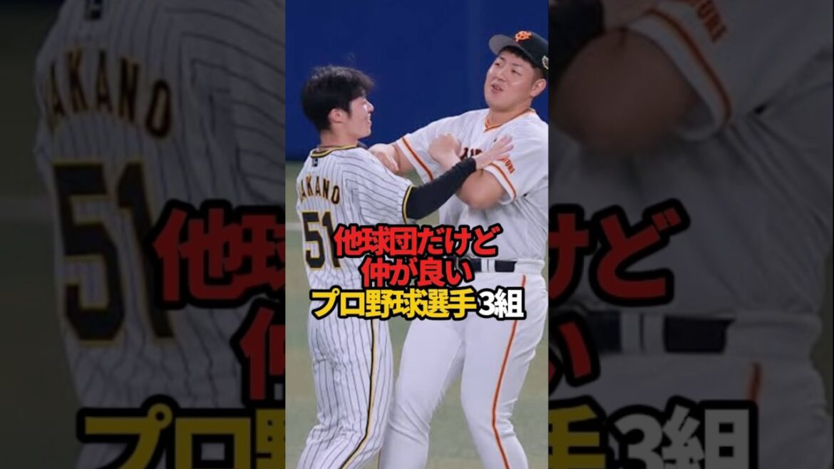 他球団だけど仲が良いプロ野球選手 3組#sports #shorts #プロ野球 #野球 #やきゅスト