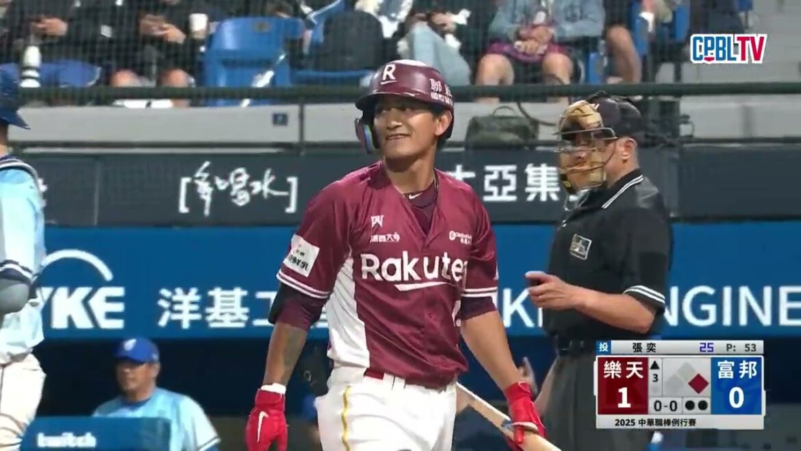 04/26 樂天 VS 富邦 三局上，張奕單局賞給樂天兩張老K，讓樂天留下殘壘依舊沒有分數進帳