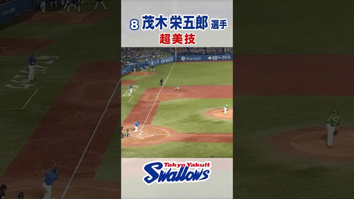 茂木栄五郎選手 超美技 #swallows #茂木栄五郎 #shorts